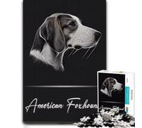 American Foxhound Wooden Jigsaw Puzzle 300 Pieces, Family Activity | A flexible puzzle activity: easier piece organisation on quiet evenings.