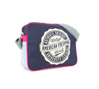 American Freshman Oakland Messenger Bag - Navy & Pink