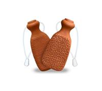 American Fur Handcrafted Foot Scrubber, Pumice Stone, Foot Exfoliator Scrubber Callus Remover Made of Natural Terra-Cotta