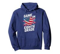 American GAME ON EIGHTH GRADE Ready Crush Soccer US Flag Pullover Hoodie