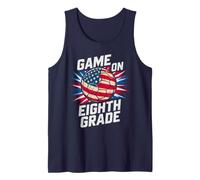 American Game ON Eighth Grade Ready Crush Soccer US Flag Tank Top