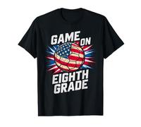 American Game ON Eighth Grade Ready Crush Soccer US Flag Value Graphic T-Shirt