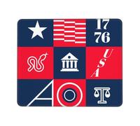 American Geographic Icon Multi-Size Rubber-Edged Gaming Mouse Pad (Landscape) â€“ Full-Print, Eco-Friendly 100% Polyester Surface With 3mm Non-Slip Rubber Base For Office, Study & Pc/Console Use