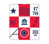 American Geographic Icon Non-Slip Rubber Gaming Mouse Pad 10x12 Inches (Vertical Layout) - Premium Full-Print, Eco-Friendly Polyester Top With High-Grip Rubber Base For Office, Study & Pc Gaming