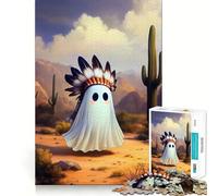 American Ghost 1000 Piece Adult Puzzles Mental Focus Game High Accuracy Cutting Craft Bonding Activity for Loved Ones (50x75cm)