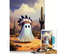 American Ghost Adult Jigsaw1000 Pieces Mind Boost Game Premium Laser Cut Quality Relaxing Indoor Group Activity (38x26cm)