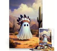 American Ghost Jigsaw Puzzle 1000 Piece for Teenagers Focus Training Peaceful Escape Tight Join Thoughtful Gift (38x52cm)