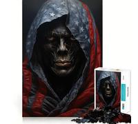 American Ghoul 1000 Piece Teenager Puzzles Cognitive Train Game Zero Gap Compact Fun for Family Game Time (38x52cm)