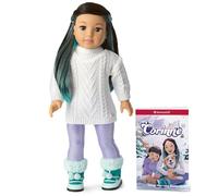 American Girl Corinne Tan Girl of the Year 2022 18-inch Doll and Book with Sweater, Leggings, and Boots, For Ages 8+