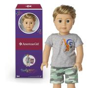American Girl Truly Me 18-inch Doll #104 with Blue Eyes, Caramel Hair, Light Skin, Camo Shorts and Gray T-shirt, For Ages 6+
