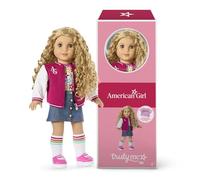 American Girl, Truly Me 18-inch Doll #115 with Gray Eyes, Curly Blonde Hair, Light Skin, Varsity Jacket, for Ages 6+