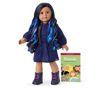 American Girl Truly Me 18-inch Doll #92 with Brown Eyes, Black-Brown Hair with Highlights and Tan Skin in Dress, For Ages 6+