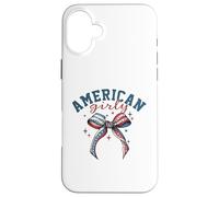 American Girly Fourth of July Patriotic Summer Case for iPhone 16 Plus