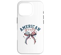 American Girly Fourth of July Patriotic Summer Case for iPhone 16 Pro
