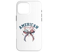 American Girly Fourth of July Patriotic Summer Case for iPhone 16 Pro Max