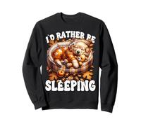 American Golden Retriever Dad Saying Id Rather Be Sleeping Sweatshirt