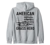 American Grass Hero Lawn Mower Zip Hoodie