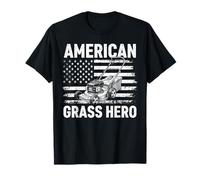 American Grass Hero Lawn Mowing T-Shirt