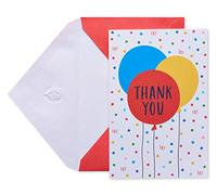 American Greetings Bulk Thank You Cards with Envelopes, Party Balloons (48-Count)
