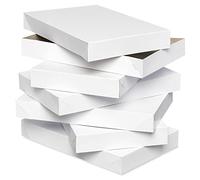 American Greetings, Cardboard, White Shirt Boxes with Lids