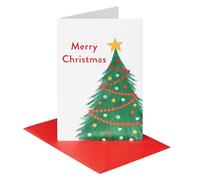 American Greetings Christmas Card with Braille (Christmas Tree)