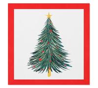 American Greetings Christmas Disposable Paper Lunch Napkins 50 ct., (Christmas Trees)