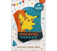 American Greetings Corp. Vintage Pokemon Birthday Invitations 32 Pack Printed in 2000