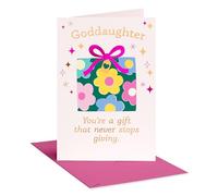 American Greetings Cute Goddaughter Birthday Card from Godmother, Godfather (So Blessed)