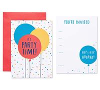 American Greetings Party Invitations and Envelopes Perfect for any Birthday or Special Occasion, Multi Color Balloons (25-Count)