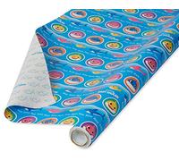 American Greetings Reversible Wrapping Paper, Baby Shark (1 Roll, 75 sq. ft.)