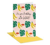 American Greetings Whimsical Red Lip Birthday Card for Her Designed by Bouffants and Broken Hearts (Unique and Fabulous)
