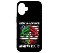 American Grown African USA Flag Black History Month Case for iPhone 16