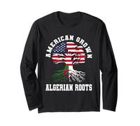 American Grown Algerian Roots America Algeria Heritage Long Sleeve T-Shirt