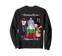American Grown Bulgarian Roots Black Womens African Sweatshirt