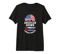 American Grown Cuban Roots Cuba Roots Heritage Premium T-Shirt