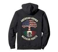 American Grown Mexican Roots Flag Tree Design Pullover Hoodie