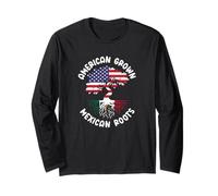 American Grown Mexican Roots Mexico Roots Heritage Long Sleeve T-Shirt
