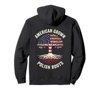 American Grown Polish Roots Heritage Tree Pullover Hoodie