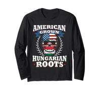 American Grown Shirt American Grown Hungarian Roots Hungary Long Sleeve T-Shirt