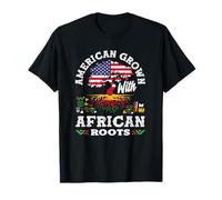 American Grown with African Roots Black History Month T-Shirt
