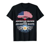 American Grown with Argentine Roots Heritage Value Graphic T-Shirt
