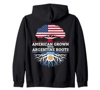 American Grown With Argentine Roots Heritage Zip Hoodie