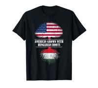 American grown with Hungarian roots Hungary flag Magyars T-Shirt