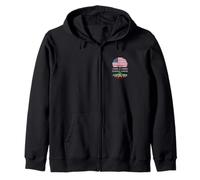 American Grown with Persian Roots Zip Hoodie