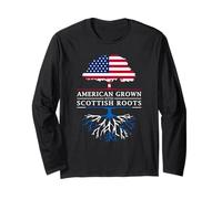American Grown with Scottish Roots - Scotland Long Sleeve T-Shirt