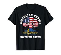 American Grown With Swedish Roots - Sweden America Pride T-Shirt