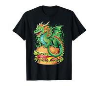 American Hamburger with Chinese Dragon T-Shirt