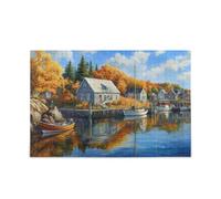 American Harbor Town Puzzle Puzzles for Adults Challenging Puzzle Perfect for Game Nights 500 Piecing