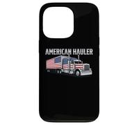 American Hauler Patriotic Truck Driver Industrial Transport Case for iPhone 13 Pro