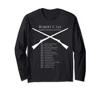 American History Civil War Robert E. Lee North American Tour Long Sleeve T-Shirt